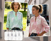 Florvella™ | Artisan Floral Stand Collar Blouse
